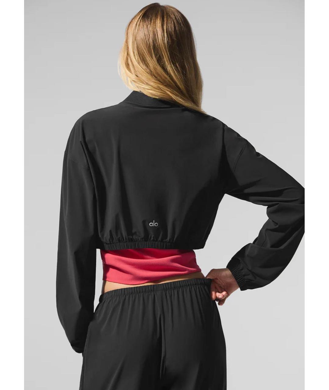 ALO YOGA Черная спортивная куртка, фото 4