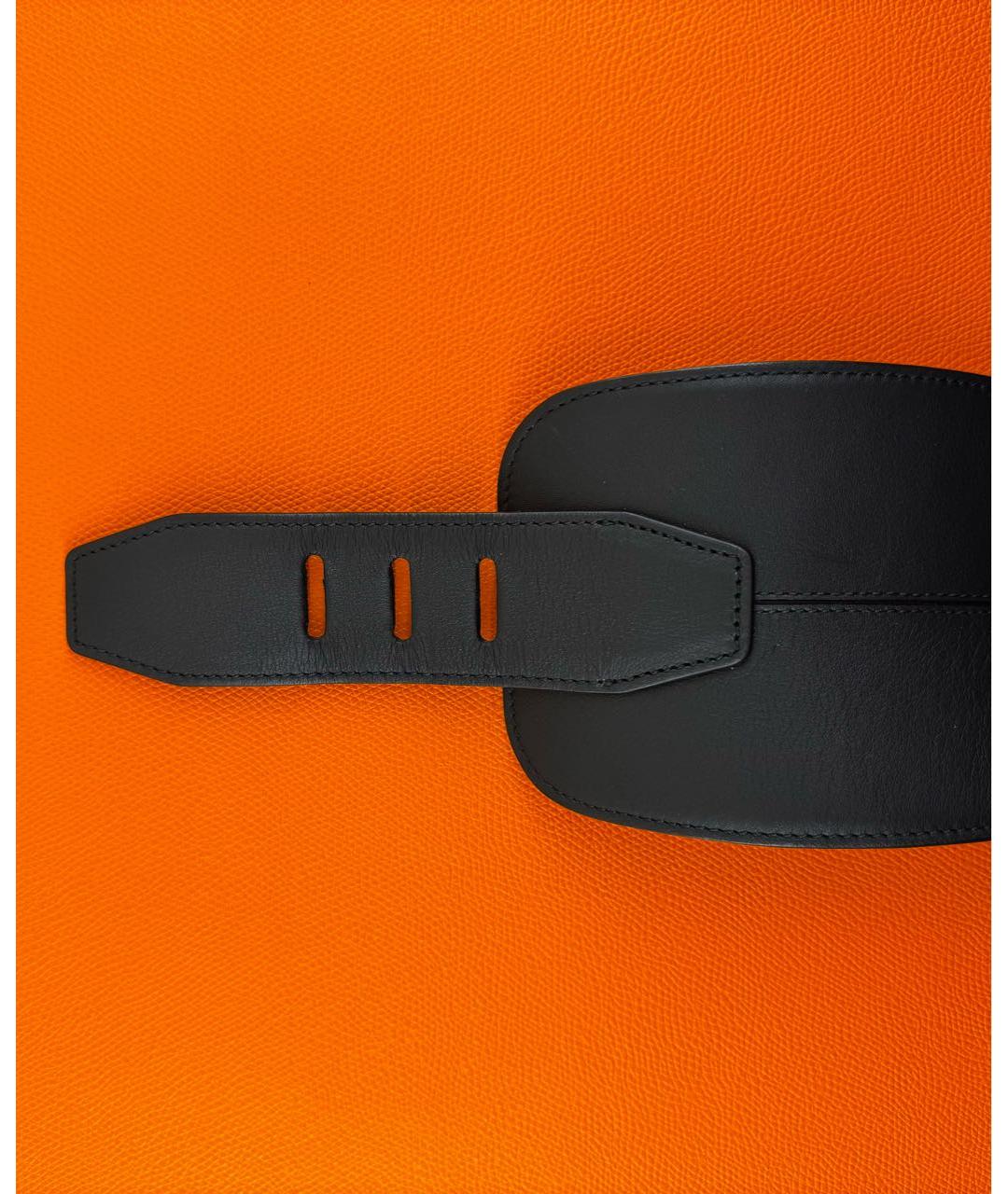 CHRISTIAN DIOR Черный кожаный ремень, фото 4