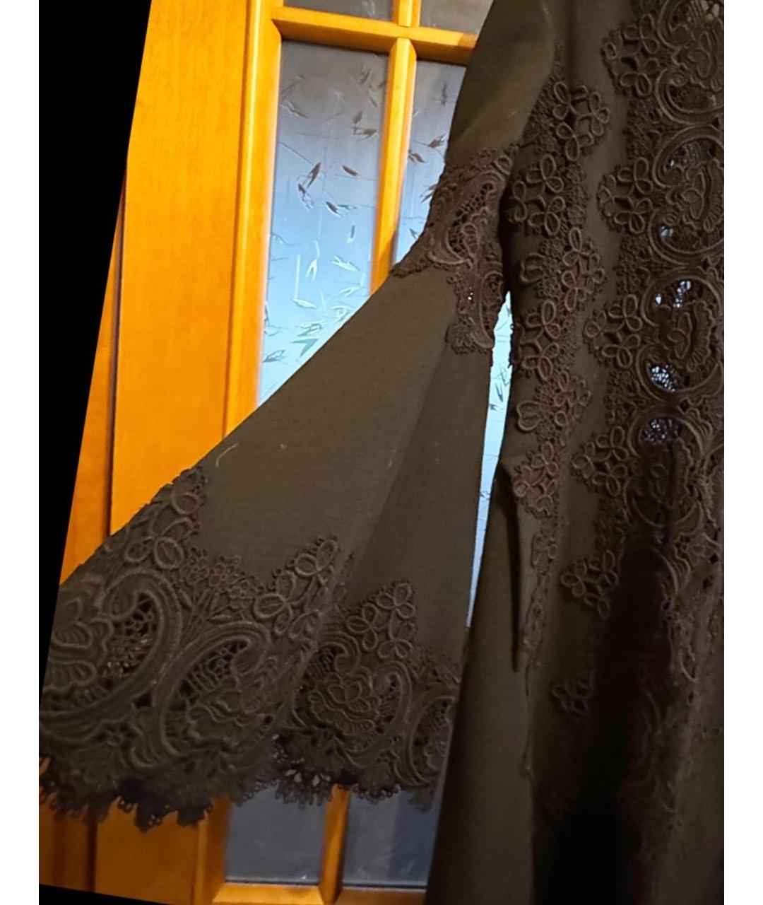 ELIE SAAB Черное хлопковое пальто, фото 3