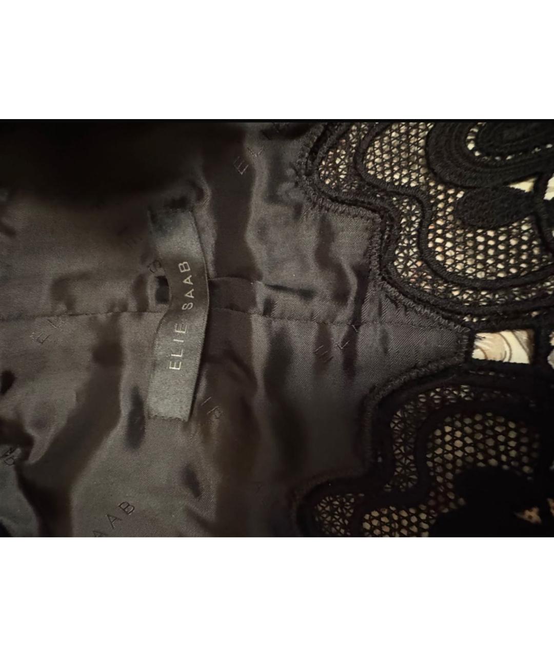 ELIE SAAB Черное хлопковое пальто, фото 6