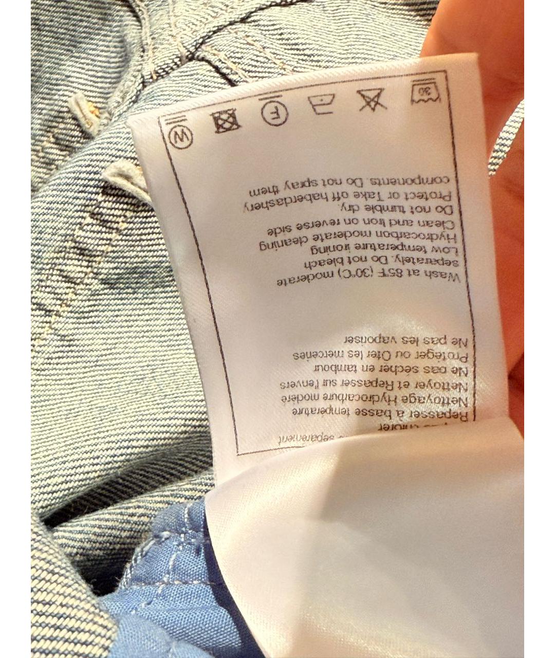 CHANEL Синие хлопковые джинсы слим, фото 7