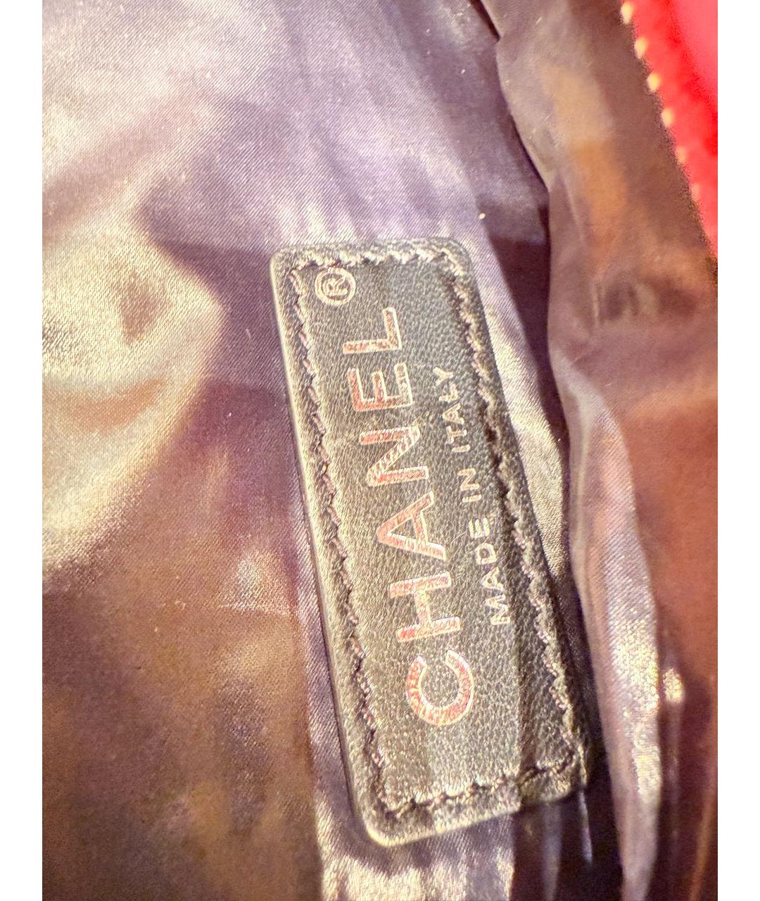 CHANEL Розовая кожаная сумка через плечо, фото 7