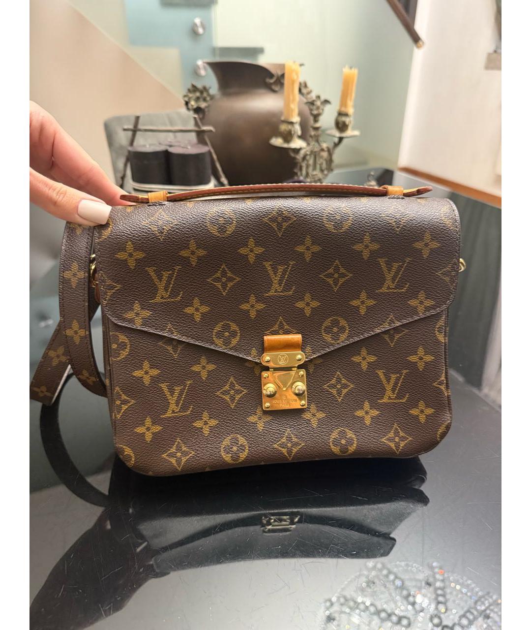 LOUIS VUITTON Коричневая сумка через плечо, фото 9