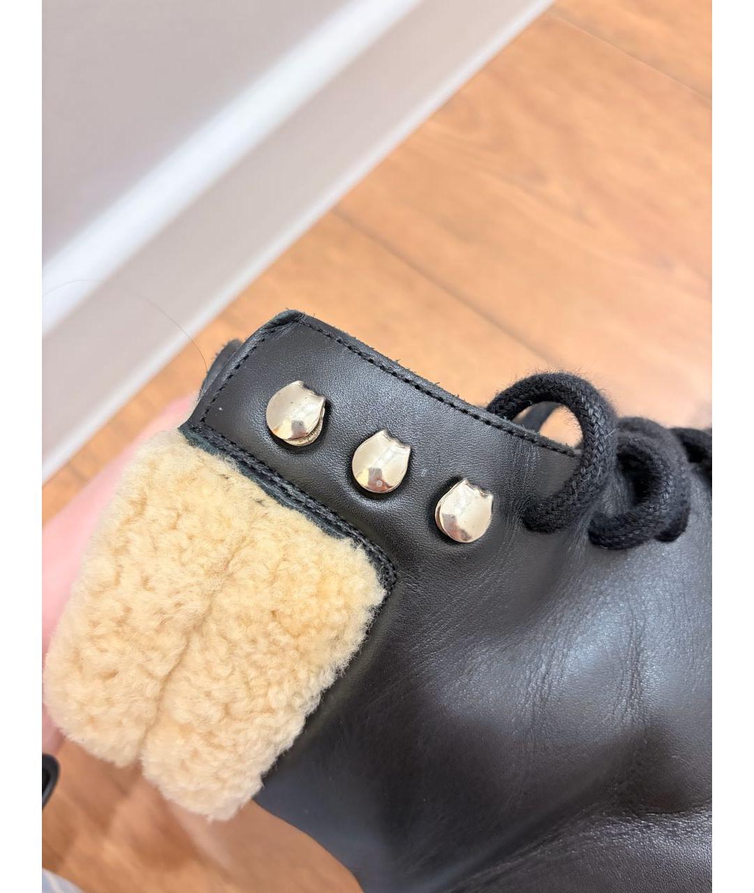 ALEXANDER WANG Черные кожаные ботинки, фото 5