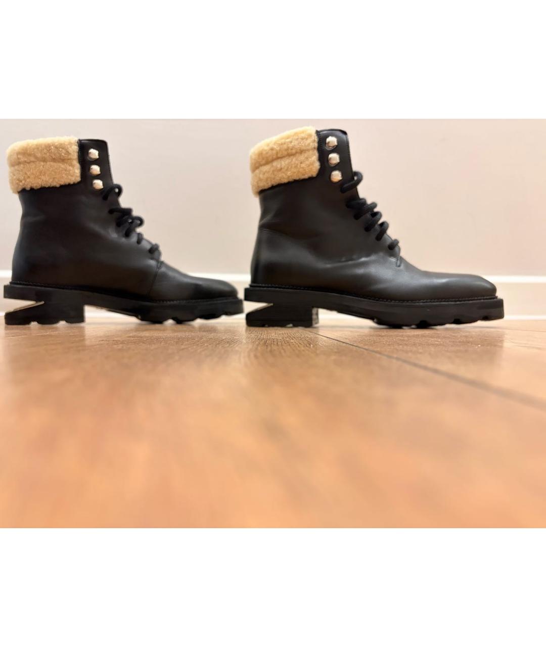 ALEXANDER WANG Черные кожаные ботинки, фото 9