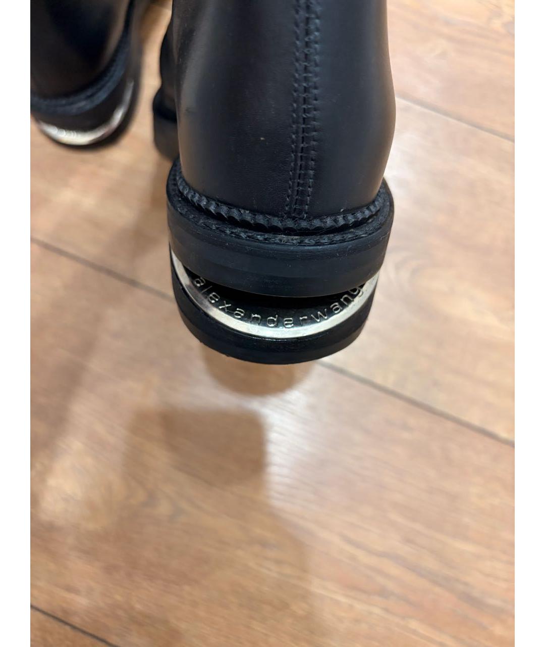 ALEXANDER WANG Черные кожаные ботинки, фото 7