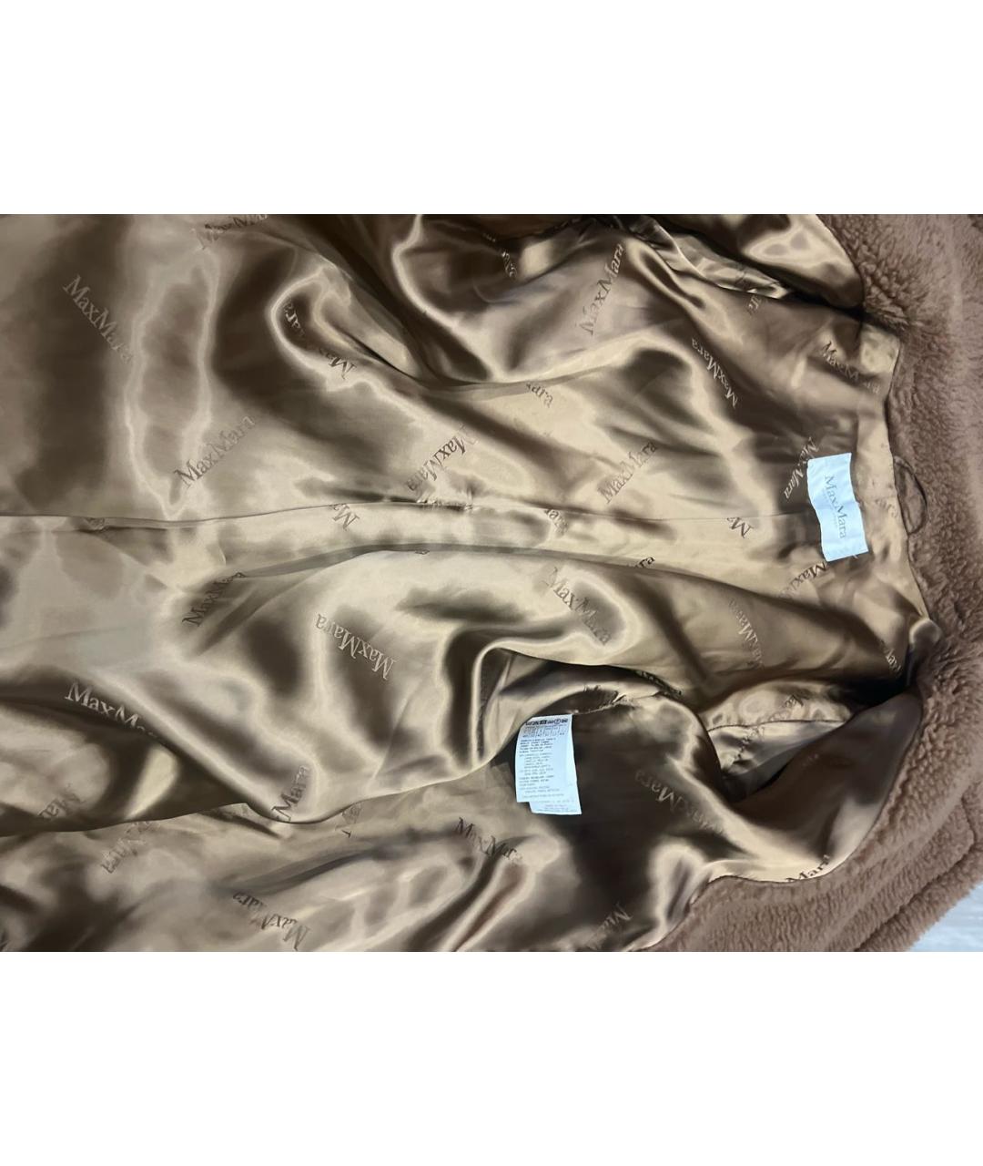 MAX MARA Коричневая шелковая шуба, фото 4