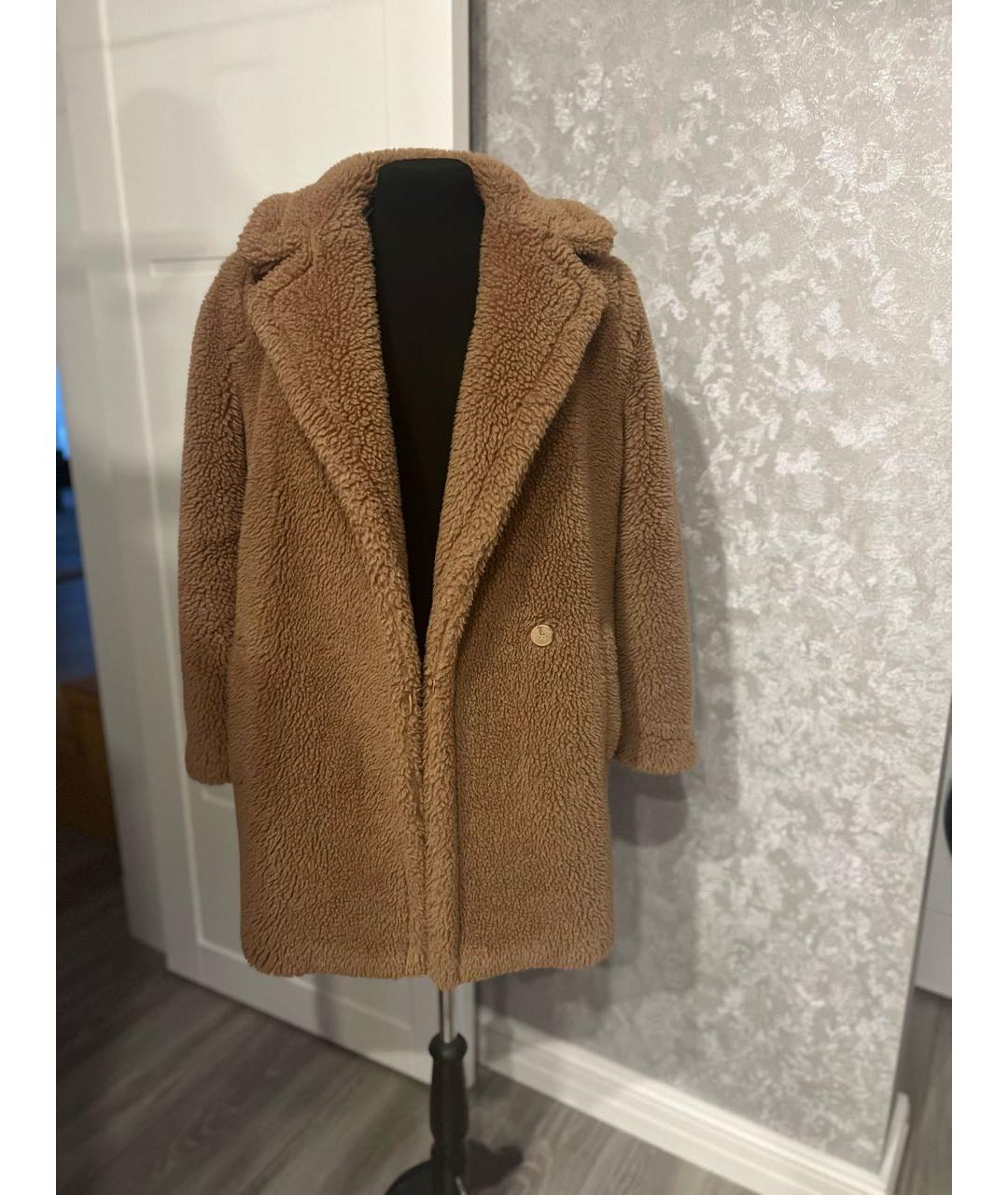 MAX MARA Коричневая шелковая шуба, фото 8