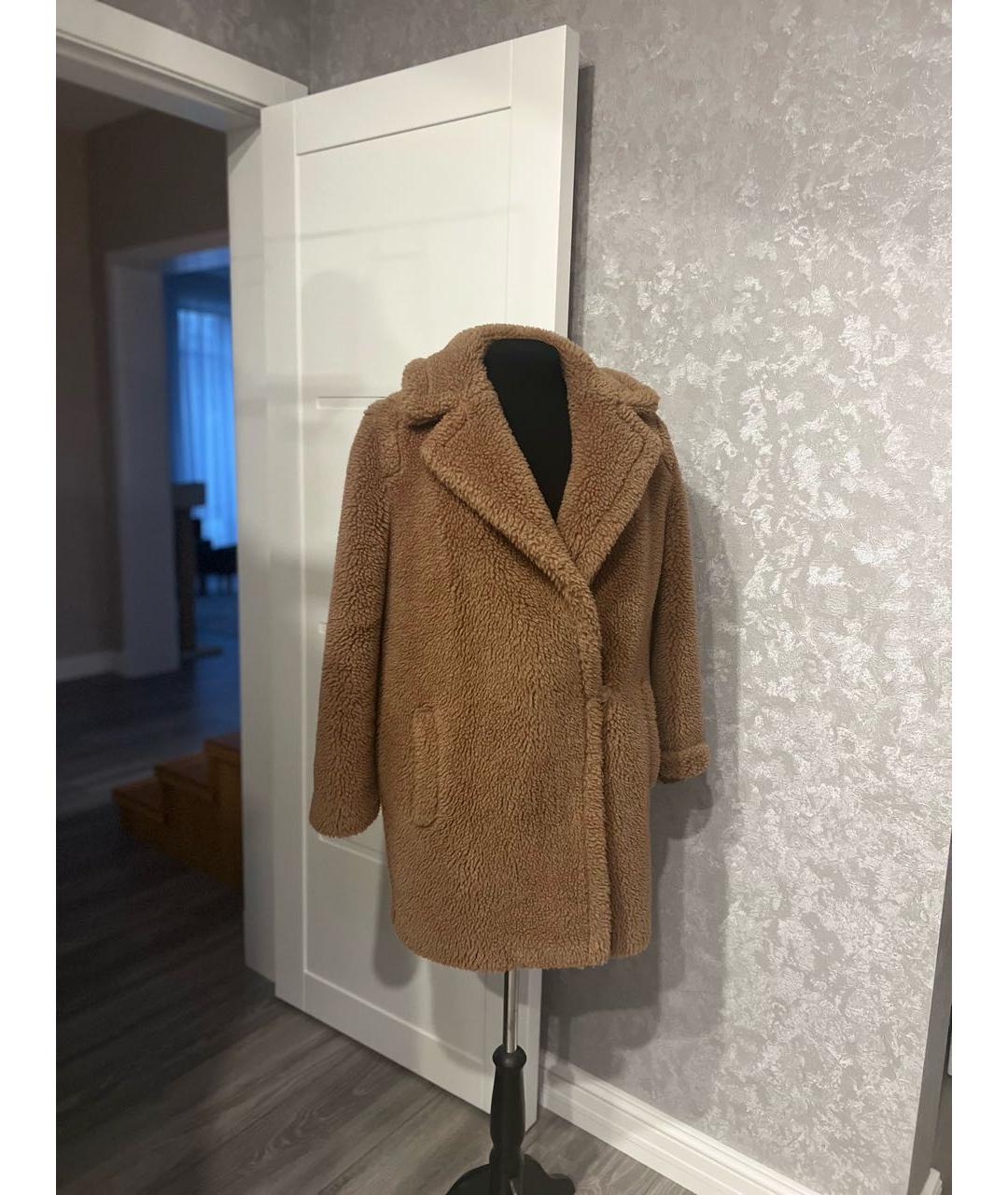 MAX MARA Коричневая шелковая шуба, фото 3