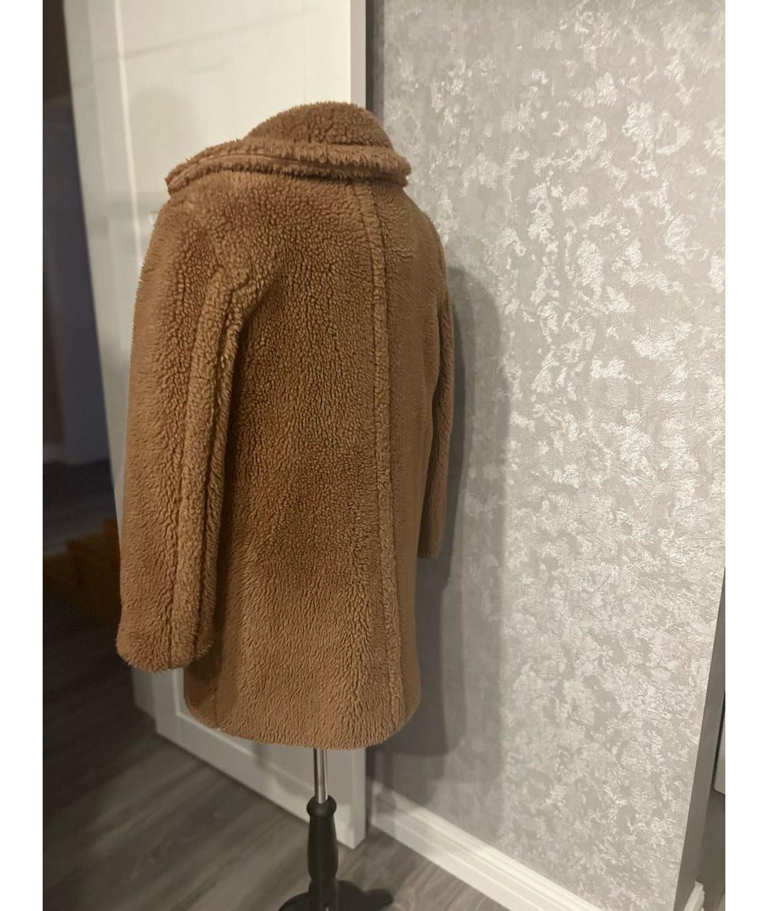 MAX MARA Коричневая шелковая шуба, фото 2