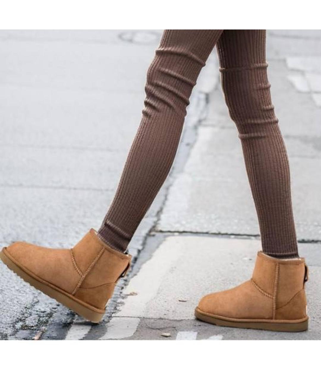 UGG AUSTRALIA Коричневые замшевые ботинки, фото 6