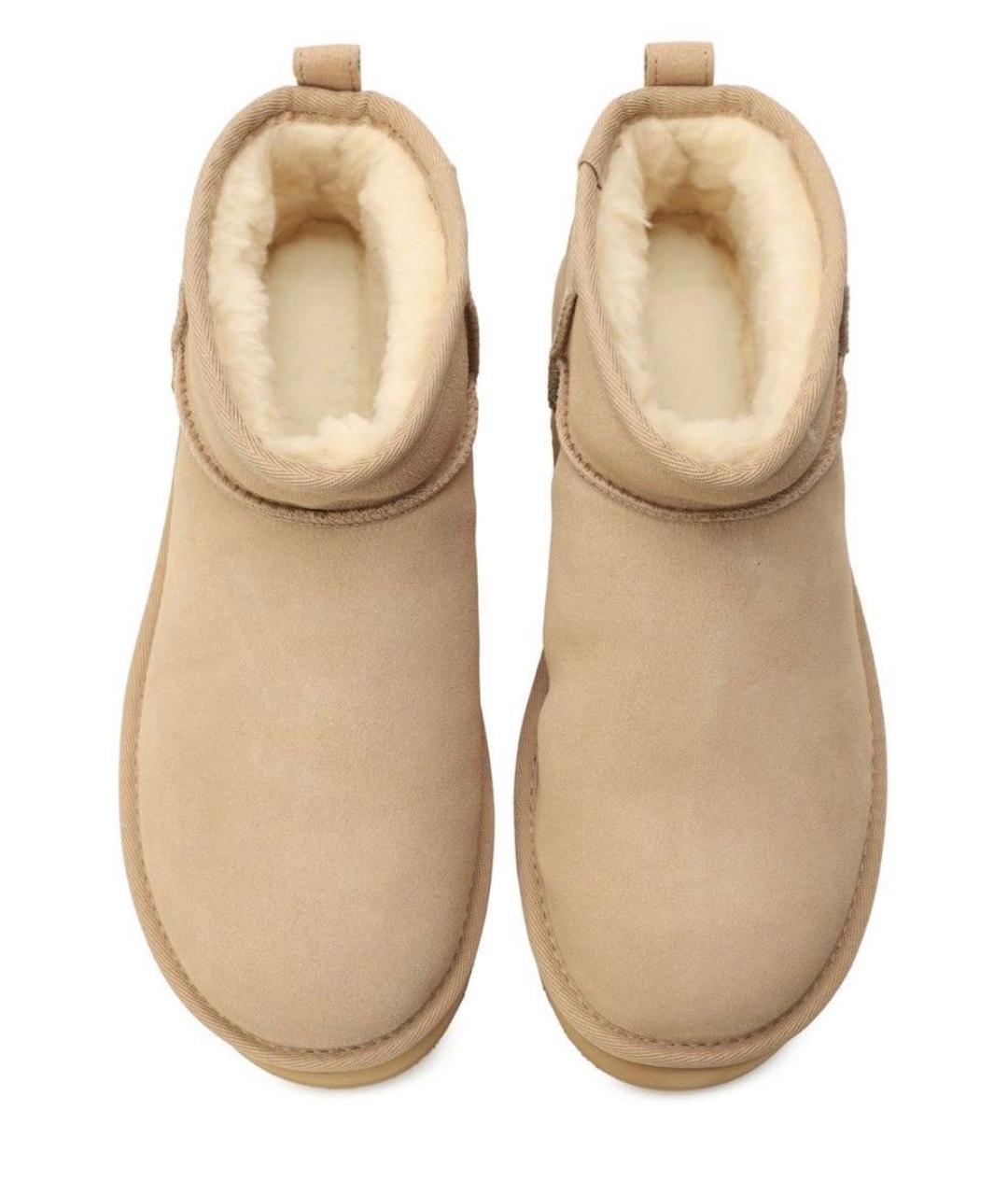 UGG AUSTRALIA Бежевые замшевые ботинки, фото 3