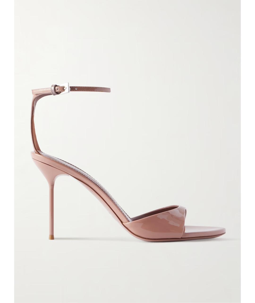 PARIS TEXAS Розовые босоножки из лакированной кожи, фото 5