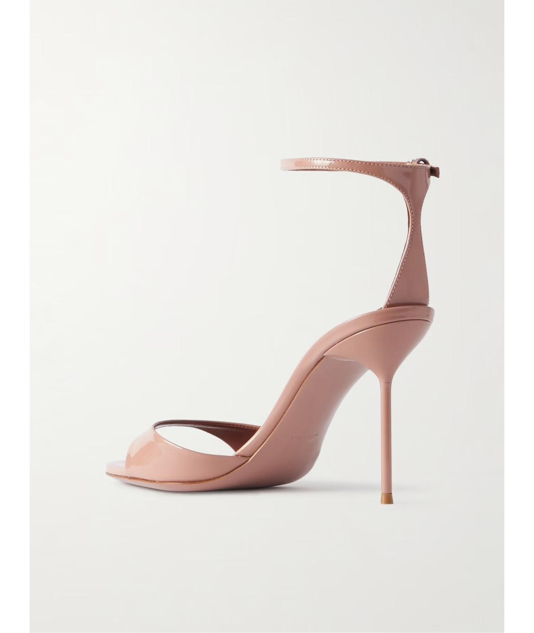 PARIS TEXAS Розовые босоножки из лакированной кожи, фото 3