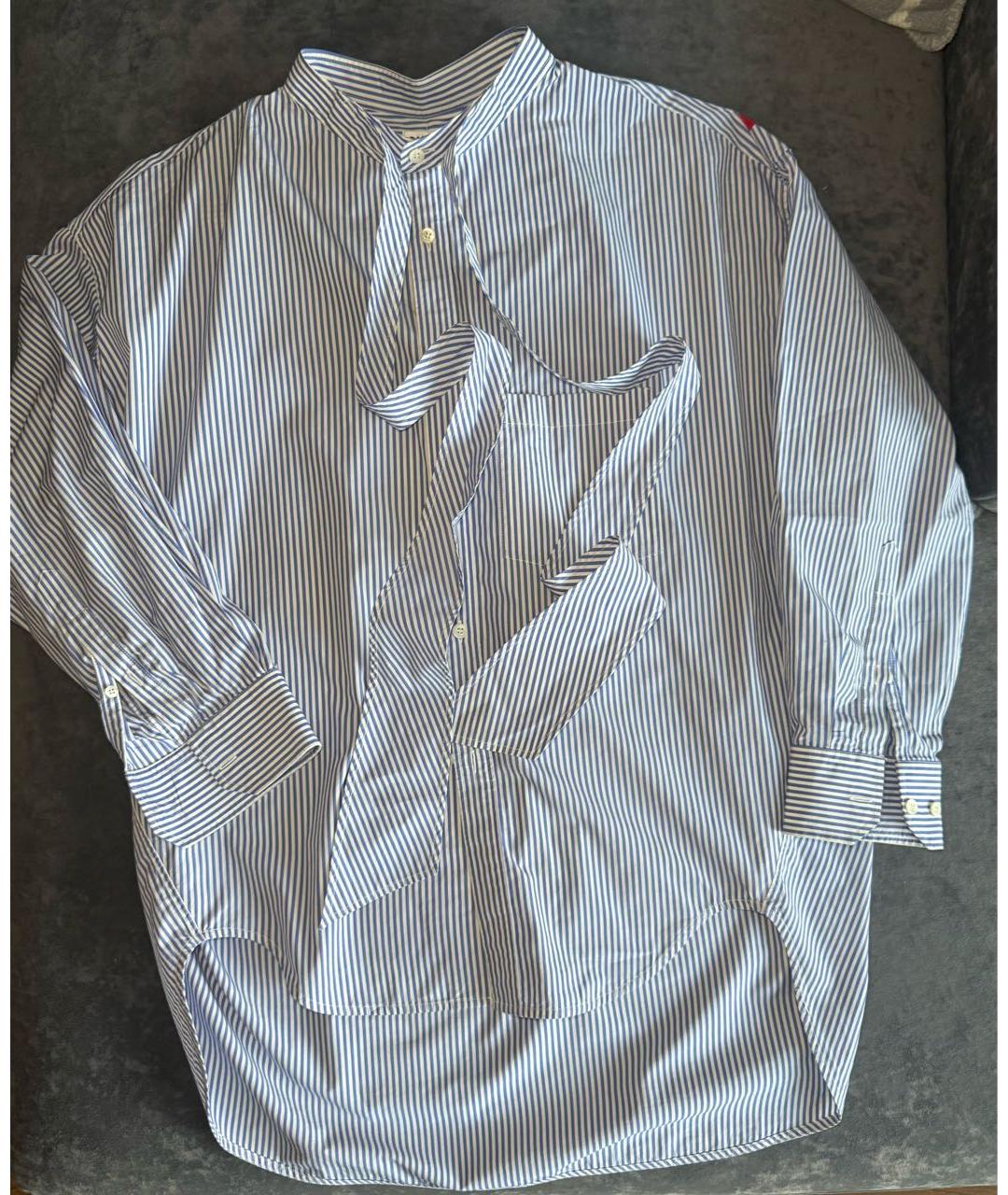 BALENCIAGA Голубая хлопковая рубашка, фото 6