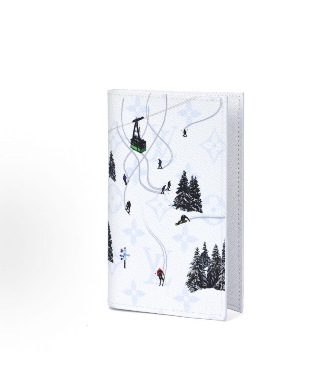 LOUIS VUITTON Белый кожаный кошелек, фото 2