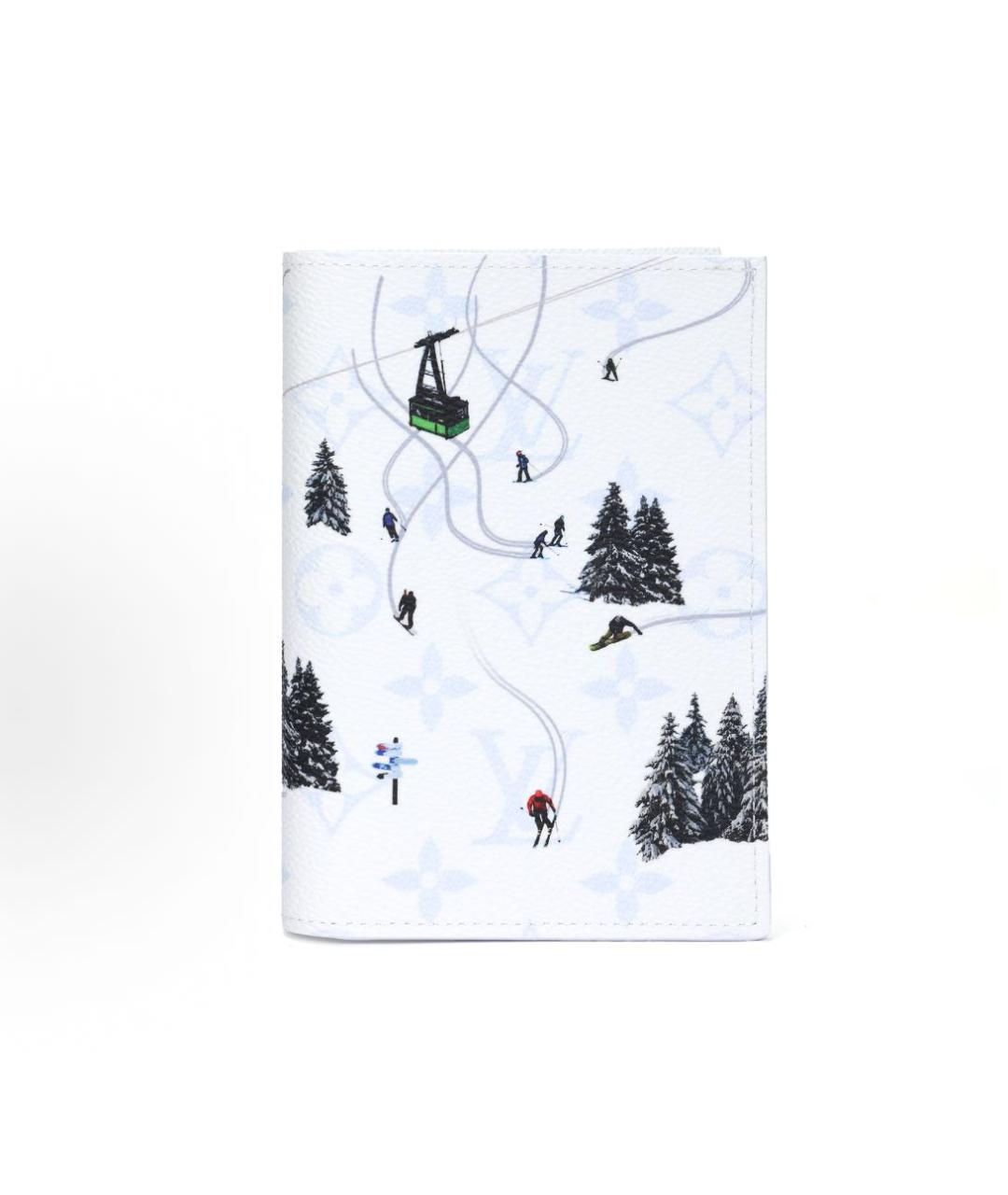 LOUIS VUITTON Белый кожаный кошелек, фото 5