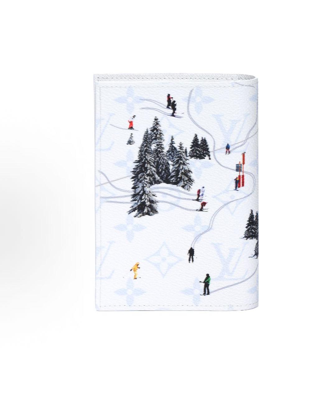 LOUIS VUITTON Белый кожаный кошелек, фото 3