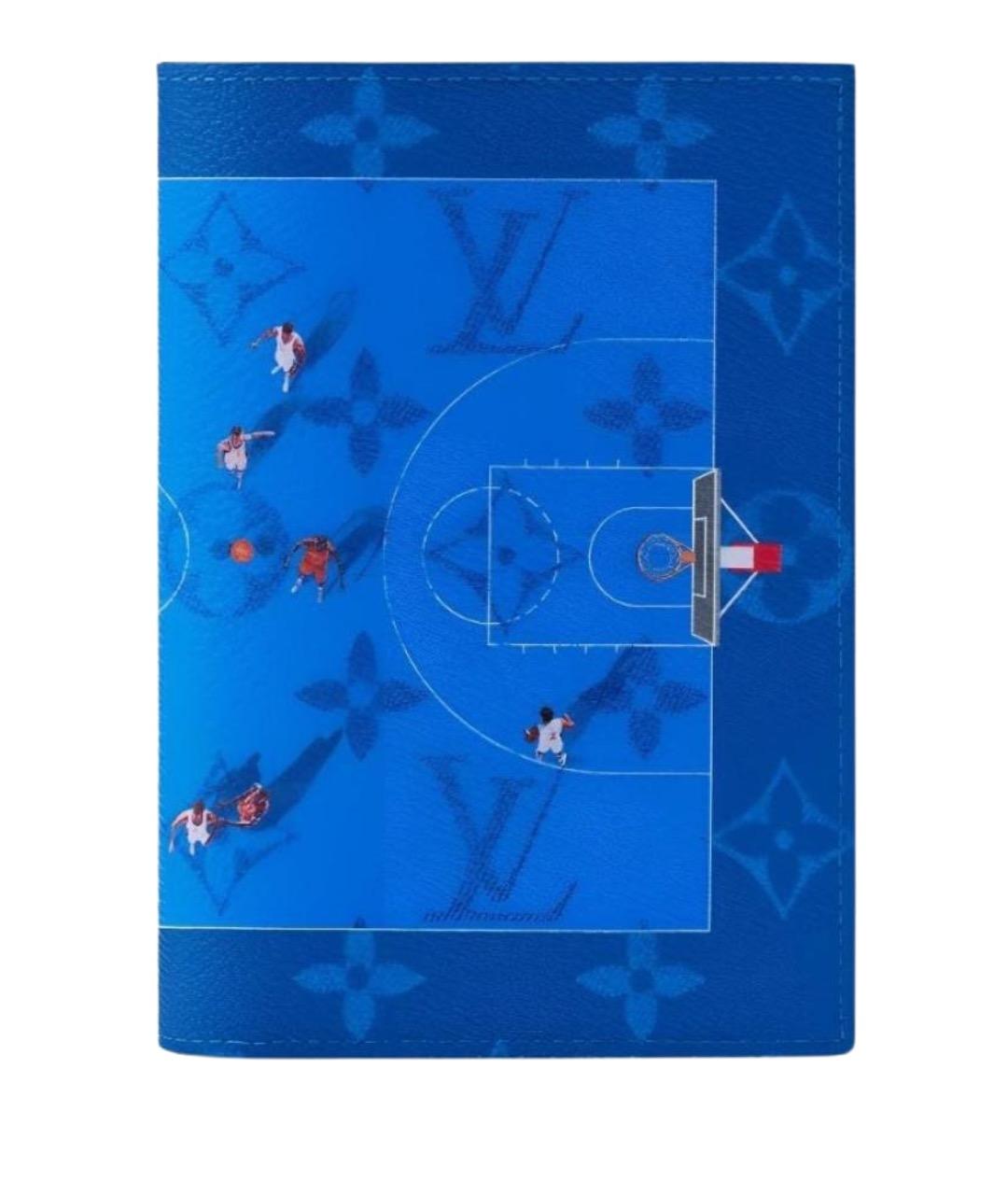 LOUIS VUITTON Синий кожаный кошелек, фото 1