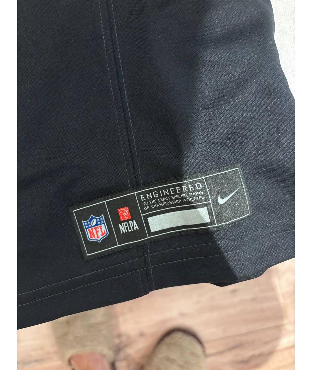 NIKE Черная синтетическая футболка, фото 4