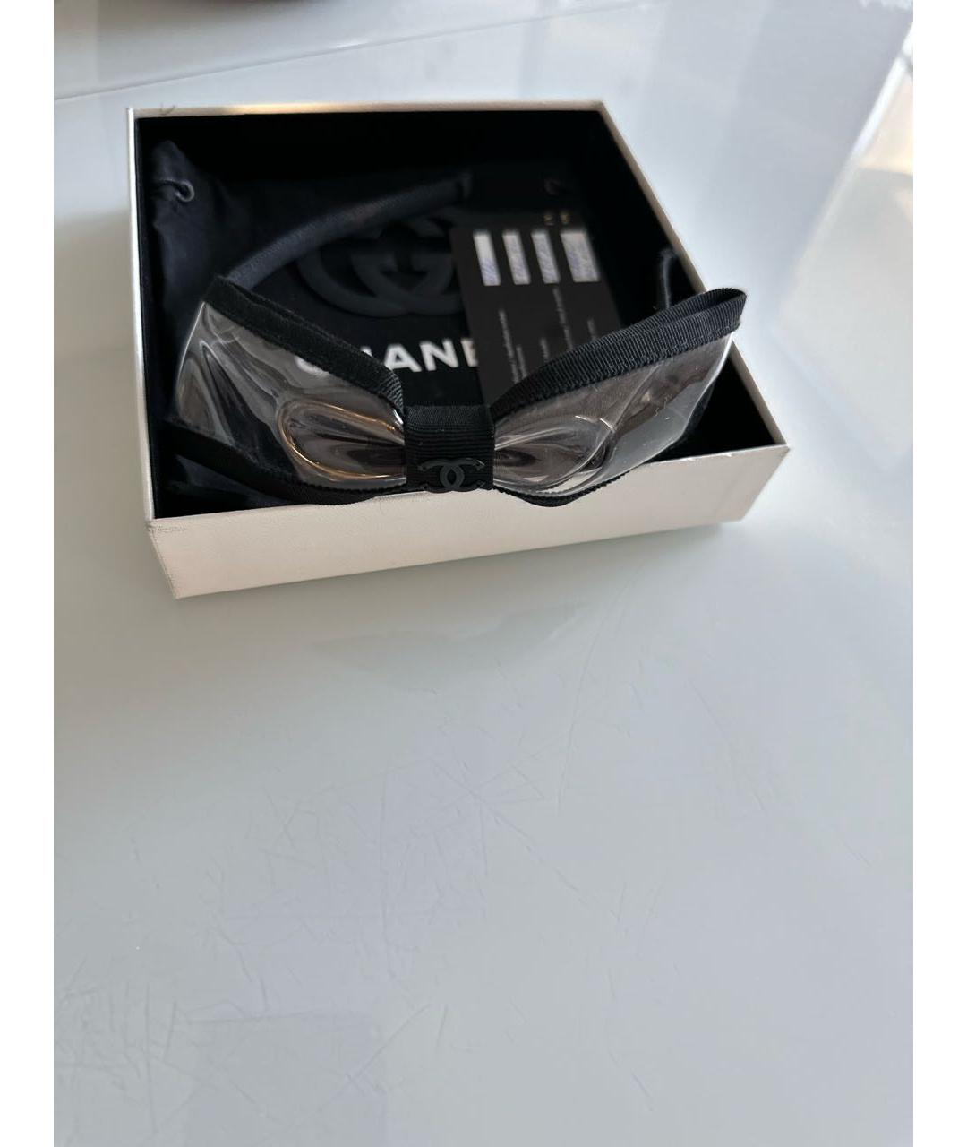 CHANEL Черный ободок, фото 3