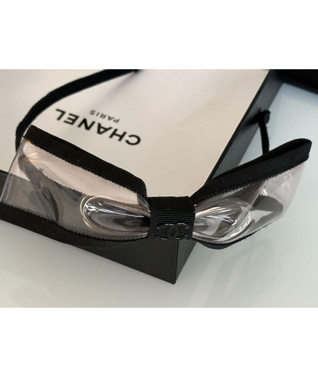 CHANEL Черный ободок, фото 5