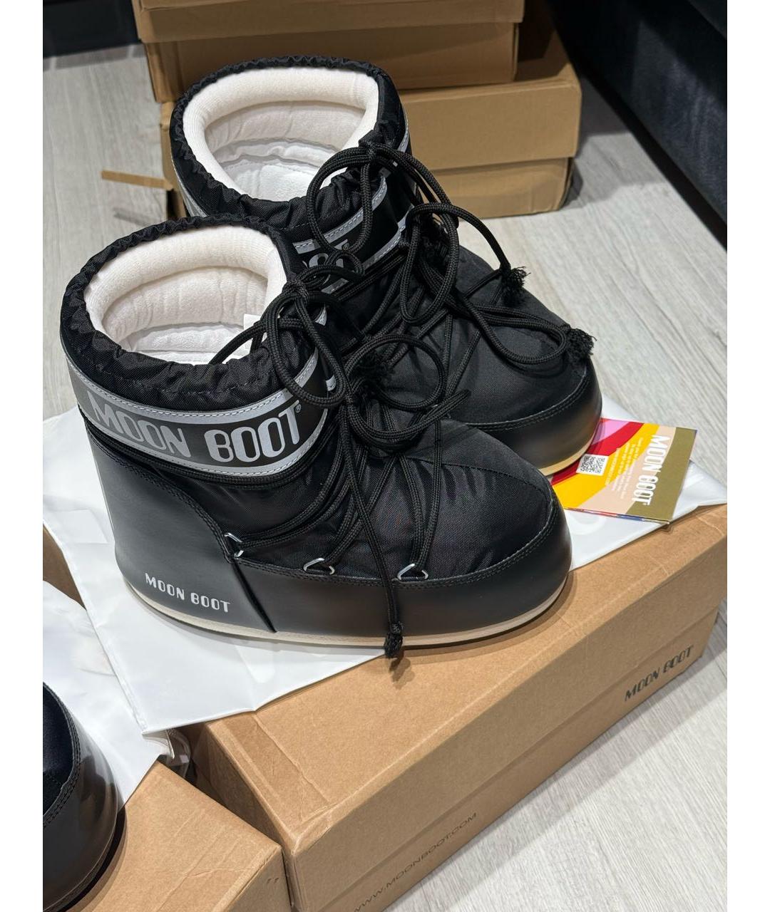 MOON BOOT Черные ботинки, фото 4