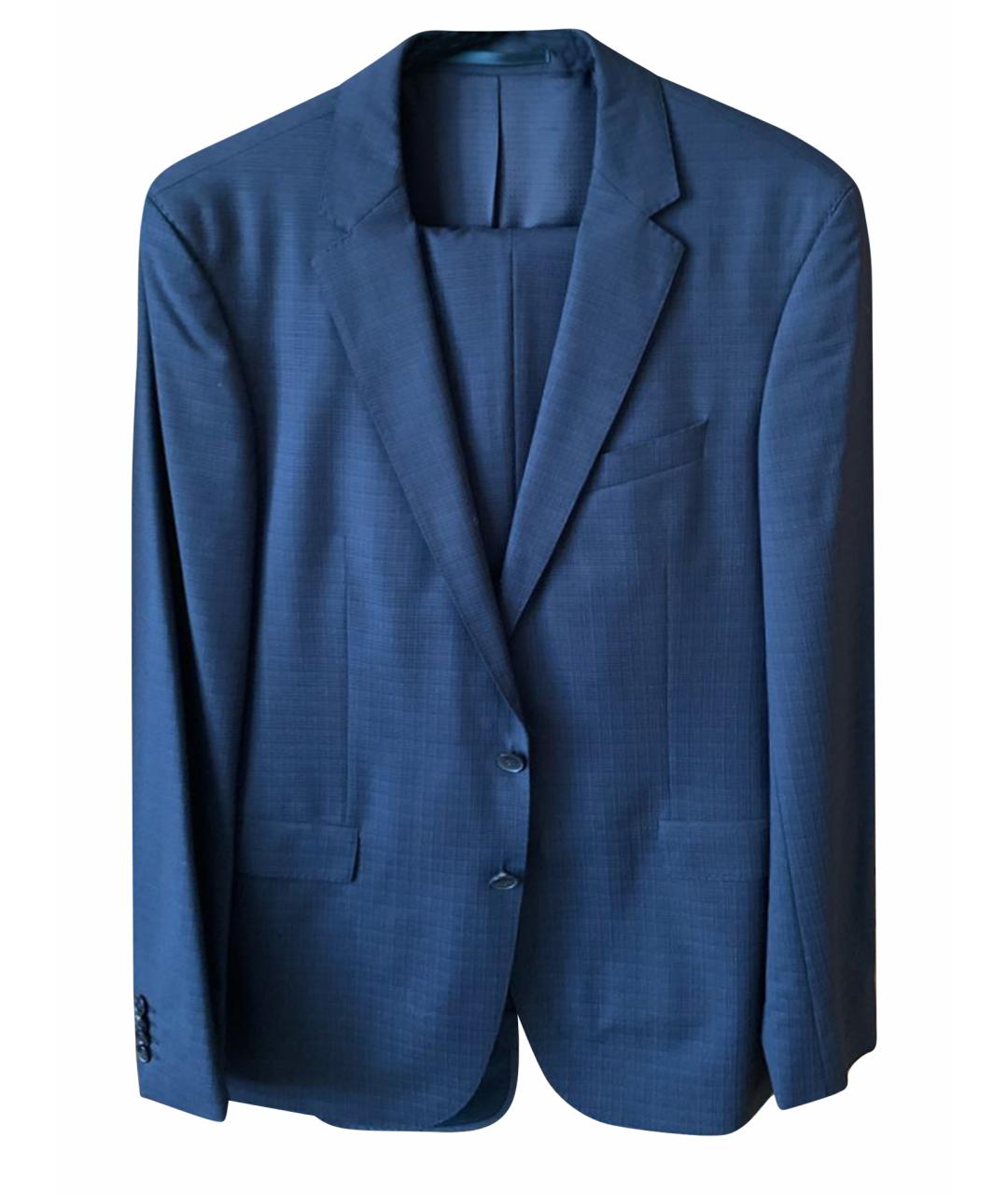 HUGO BOSS Темно-синий классический костюм, фото 1