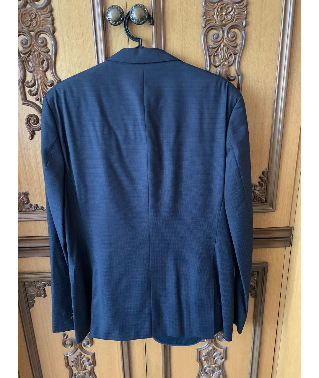 HUGO BOSS Темно-синий классический костюм, фото 4