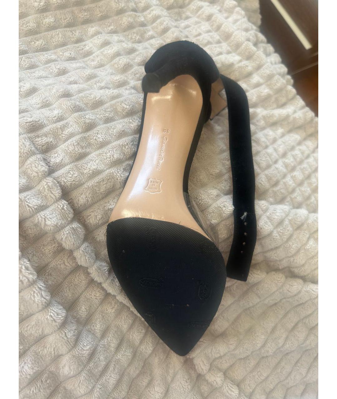 GIANVITO ROSSI Серебряные кожаные туфли, фото 3