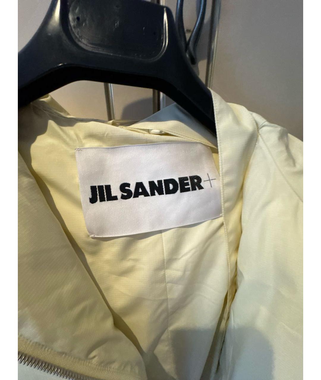 JIL SANDER Бежевый синтетический пуховик, фото 3