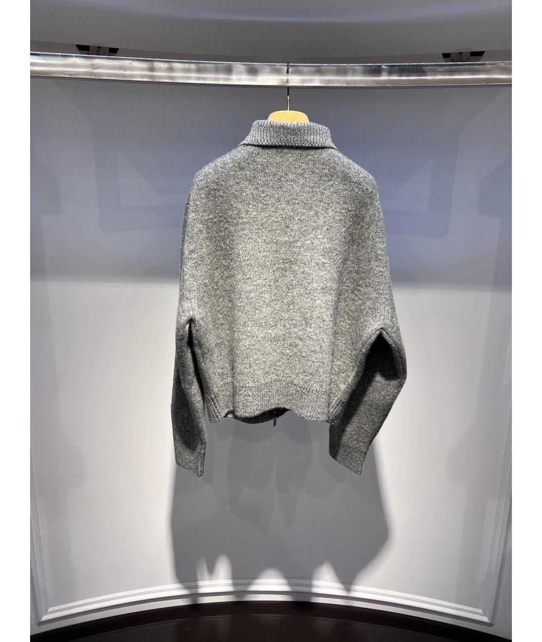 MIU MIU Серый шерстяной кардиган, фото 3