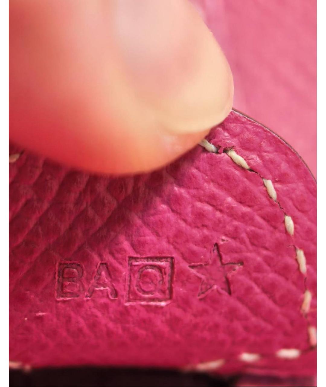 HERMES Розовая кожаная сумка через плечо, фото 7