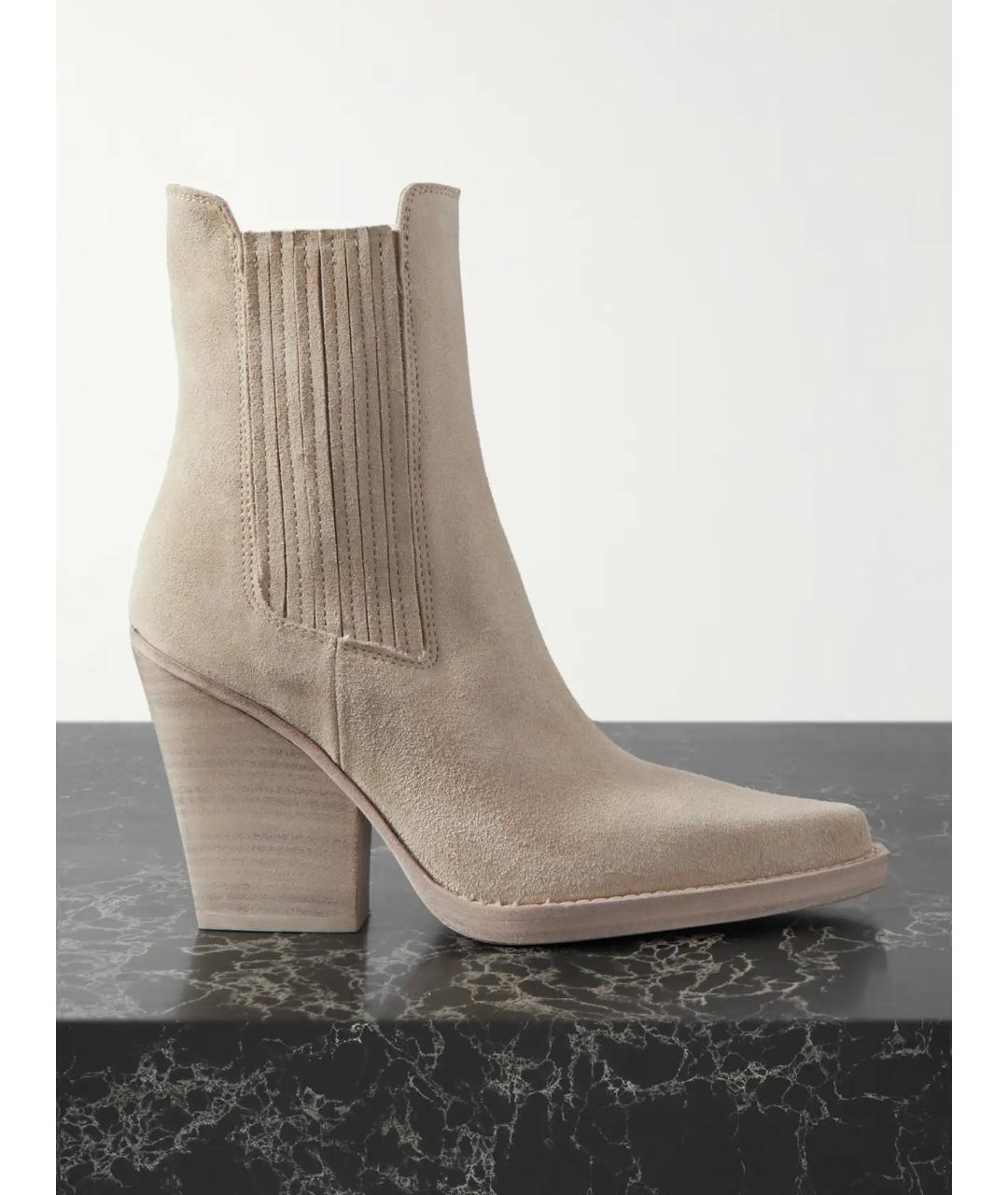 PARIS TEXAS Серые замшевые ботинки, фото 4