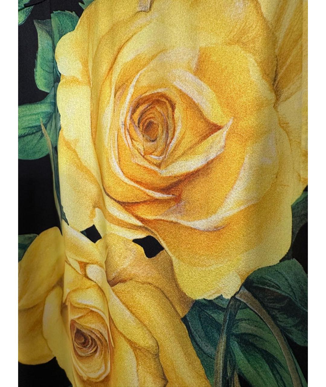 DOLCE&GABBANA Черное шелковое вечернее платье, фото 4