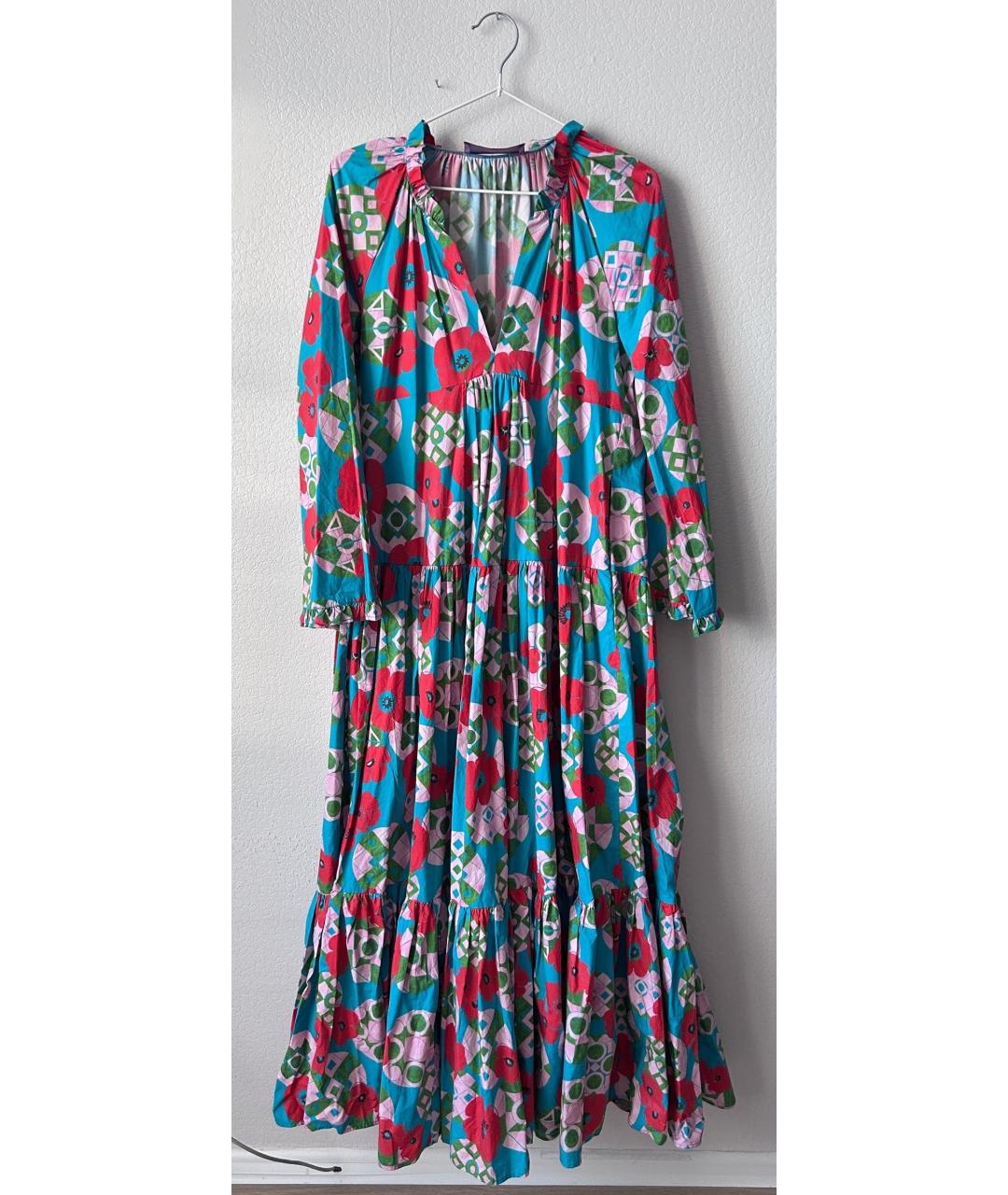 LA DOUBLE J Бирюзовое хлопковое платье, фото 6