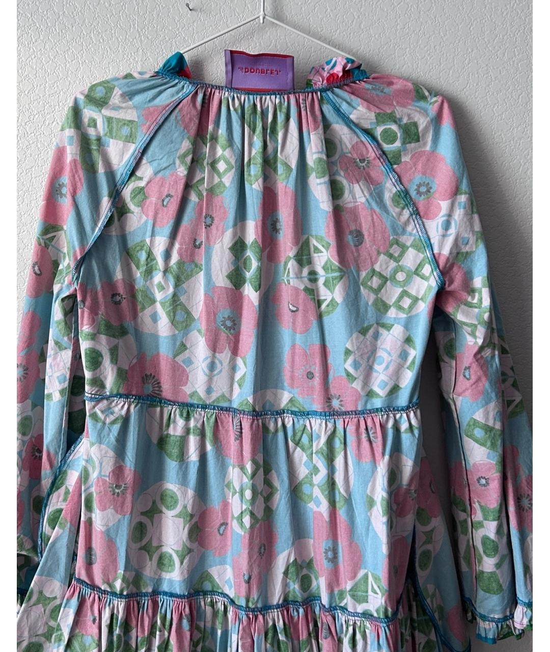LA DOUBLE J Бирюзовое хлопковое платье, фото 3