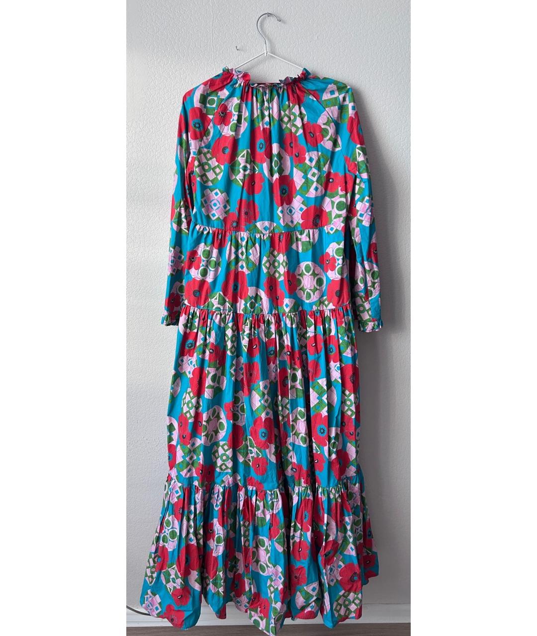 LA DOUBLE J Бирюзовое хлопковое платье, фото 2