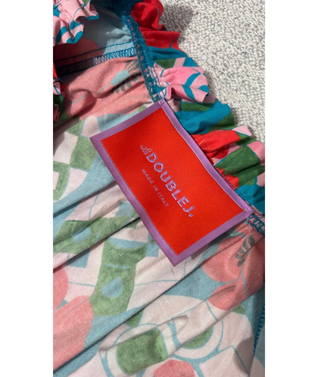 LA DOUBLE J Бирюзовое хлопковое платье, фото 5