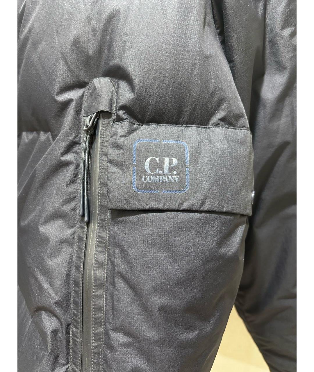 CP COMPANY Темно-синий полиамидовый пуховик, фото 4