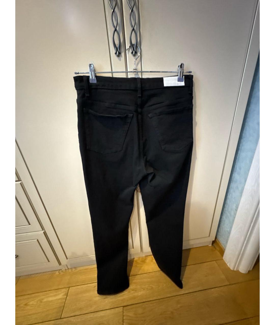 Re done Черные хлопко-эластановые джинсы слим, фото 2