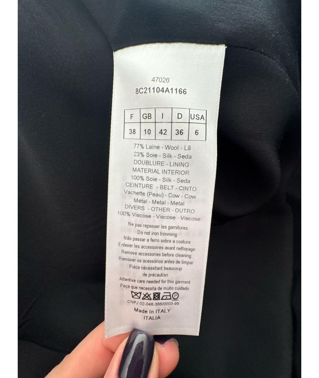 CHRISTIAN DIOR Черный шерстяной жилет, фото 4