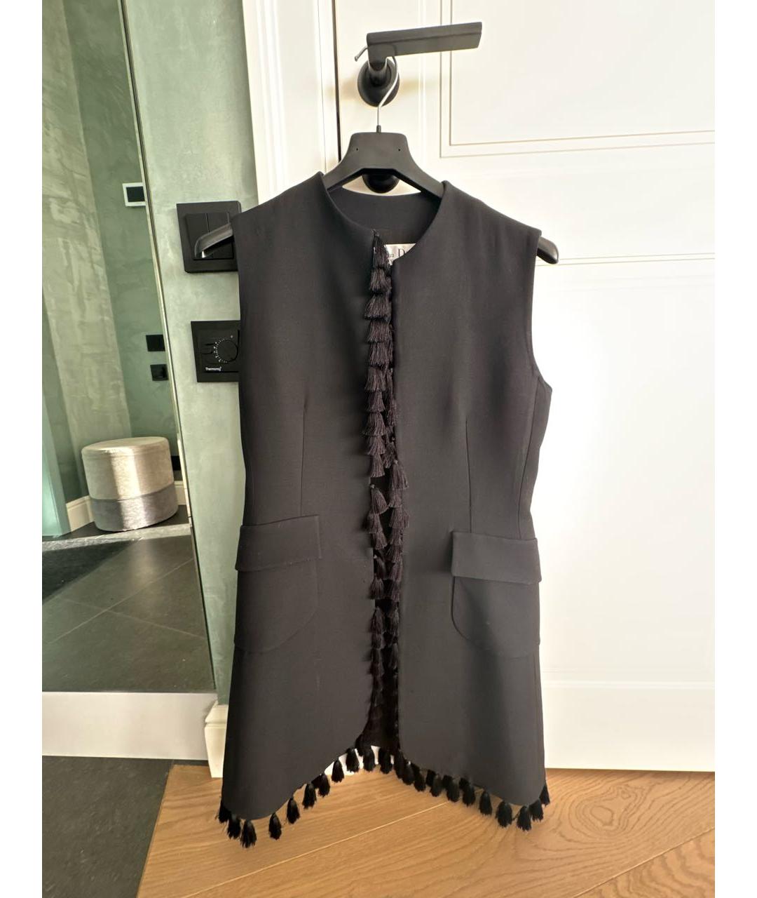 CHRISTIAN DIOR Черный шерстяной жилет, фото 7
