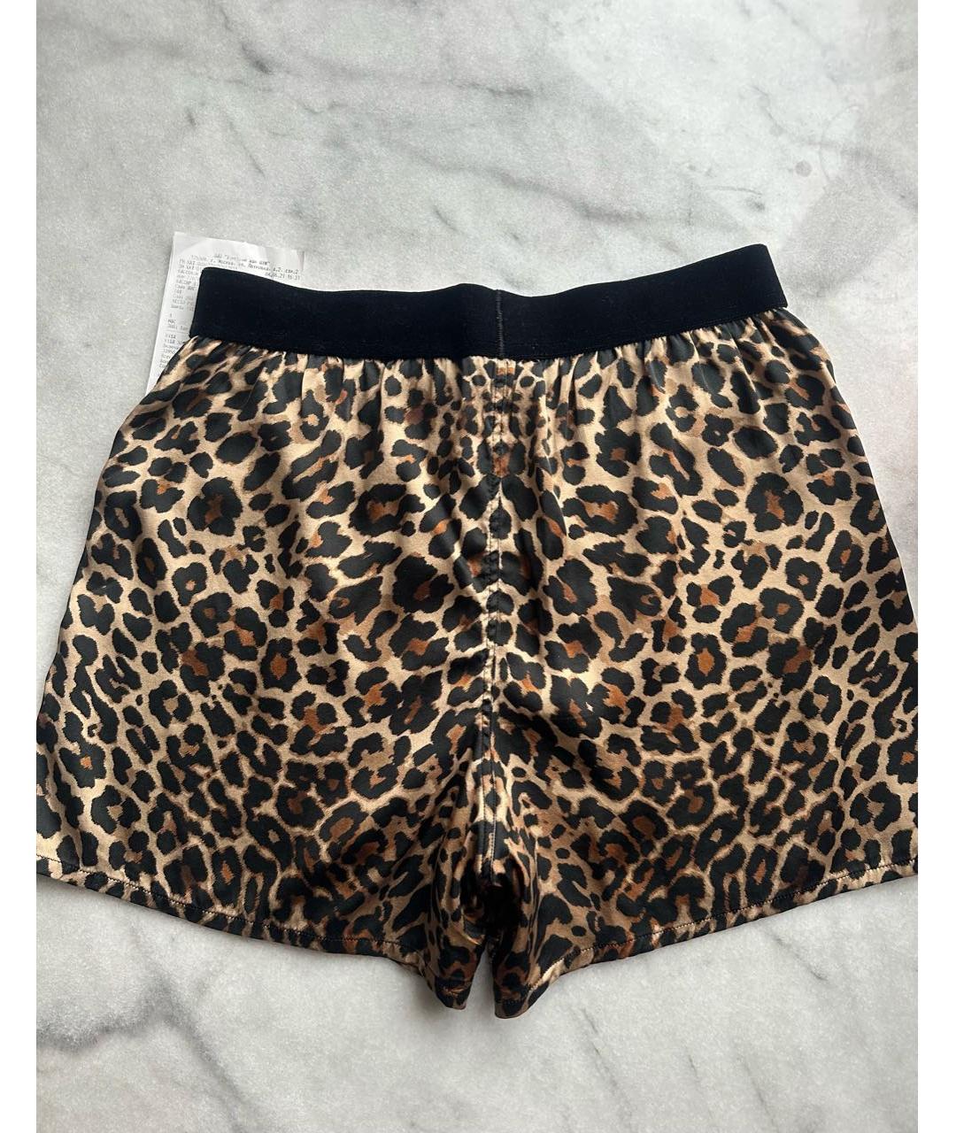 TOM FORD Коричневые шелковые шорты, фото 3