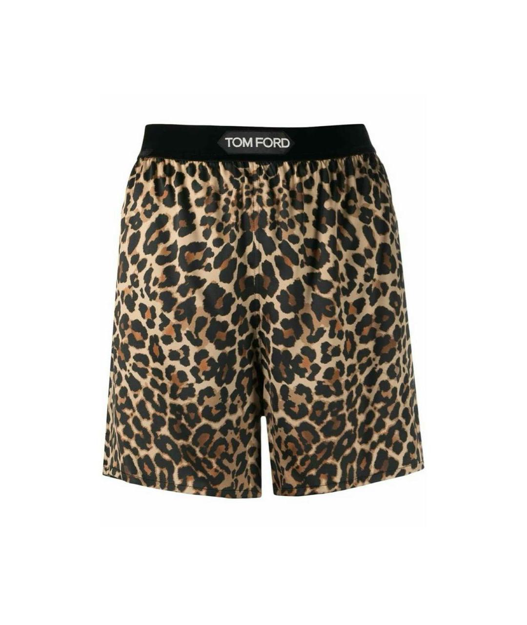 TOM FORD Коричневые шелковые шорты, фото 9