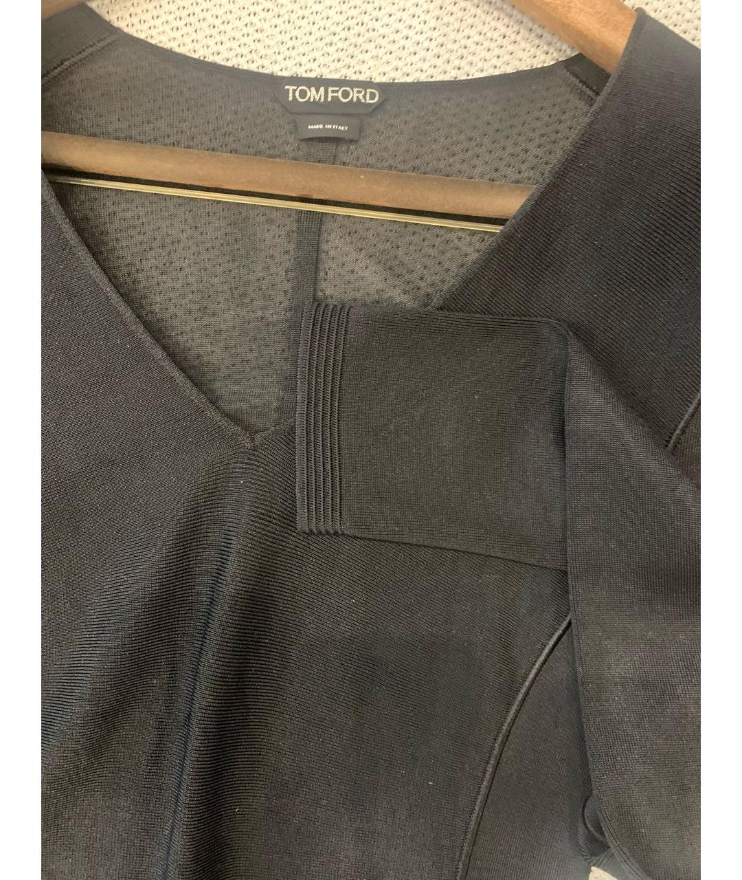 TOM FORD Черный полиамидовый джемпер / свитер, фото 4