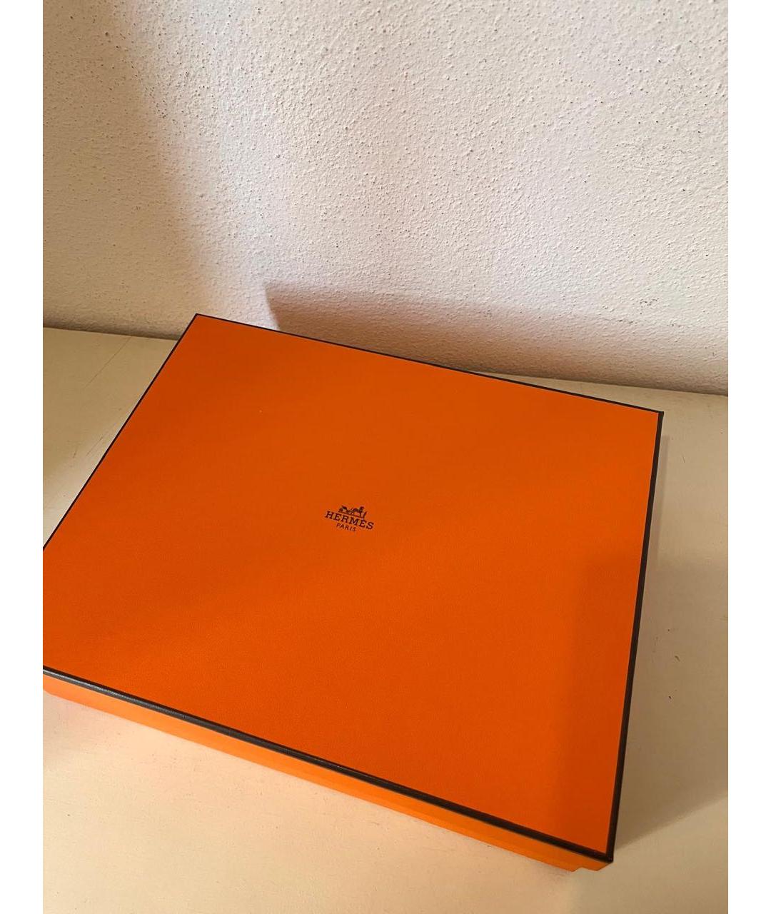 HERMES Черные кожаные шлепанцы, фото 2