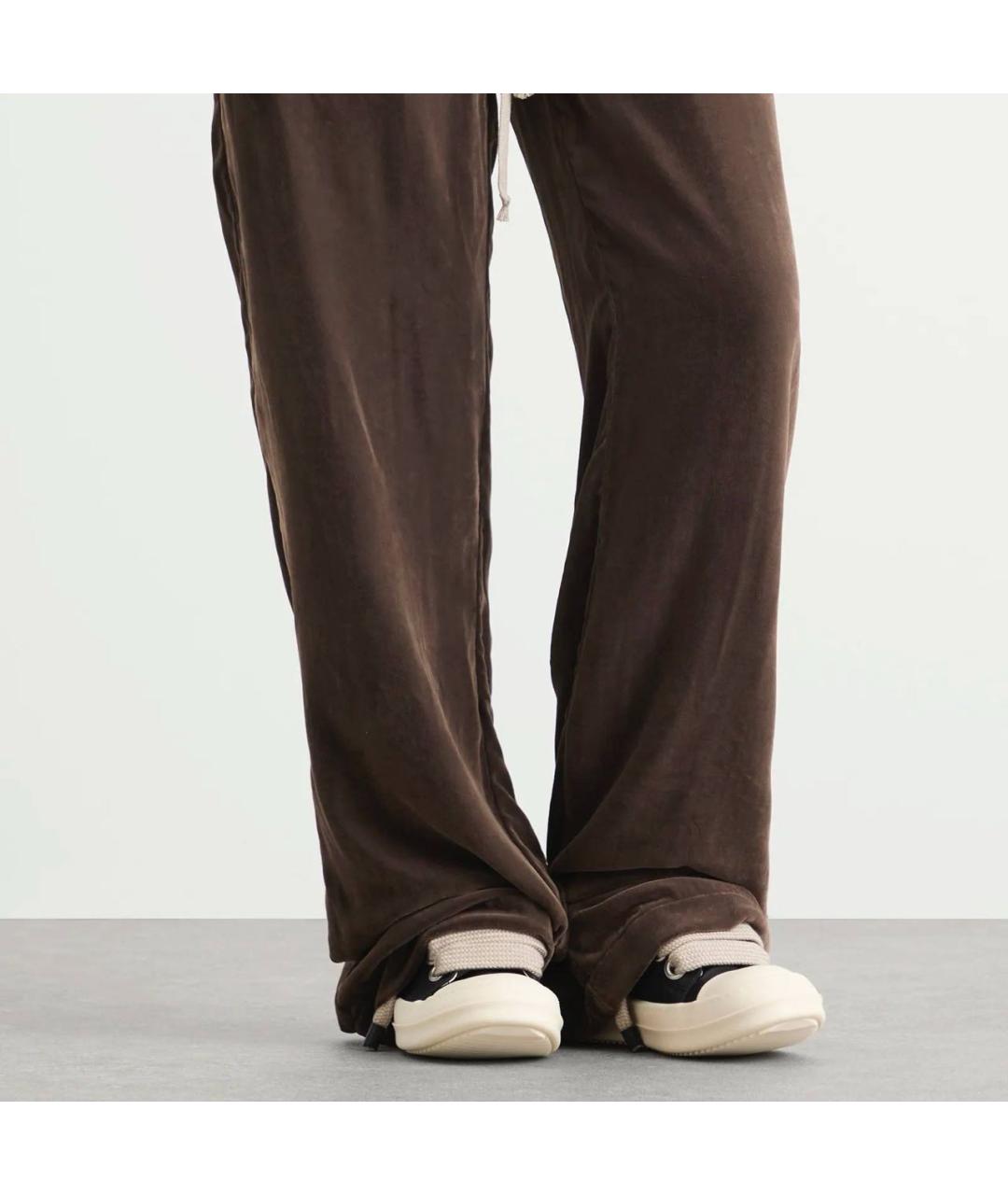 RICK OWENS DRKSHDW Черные резиновые низкие кроссовки / кеды, фото 5