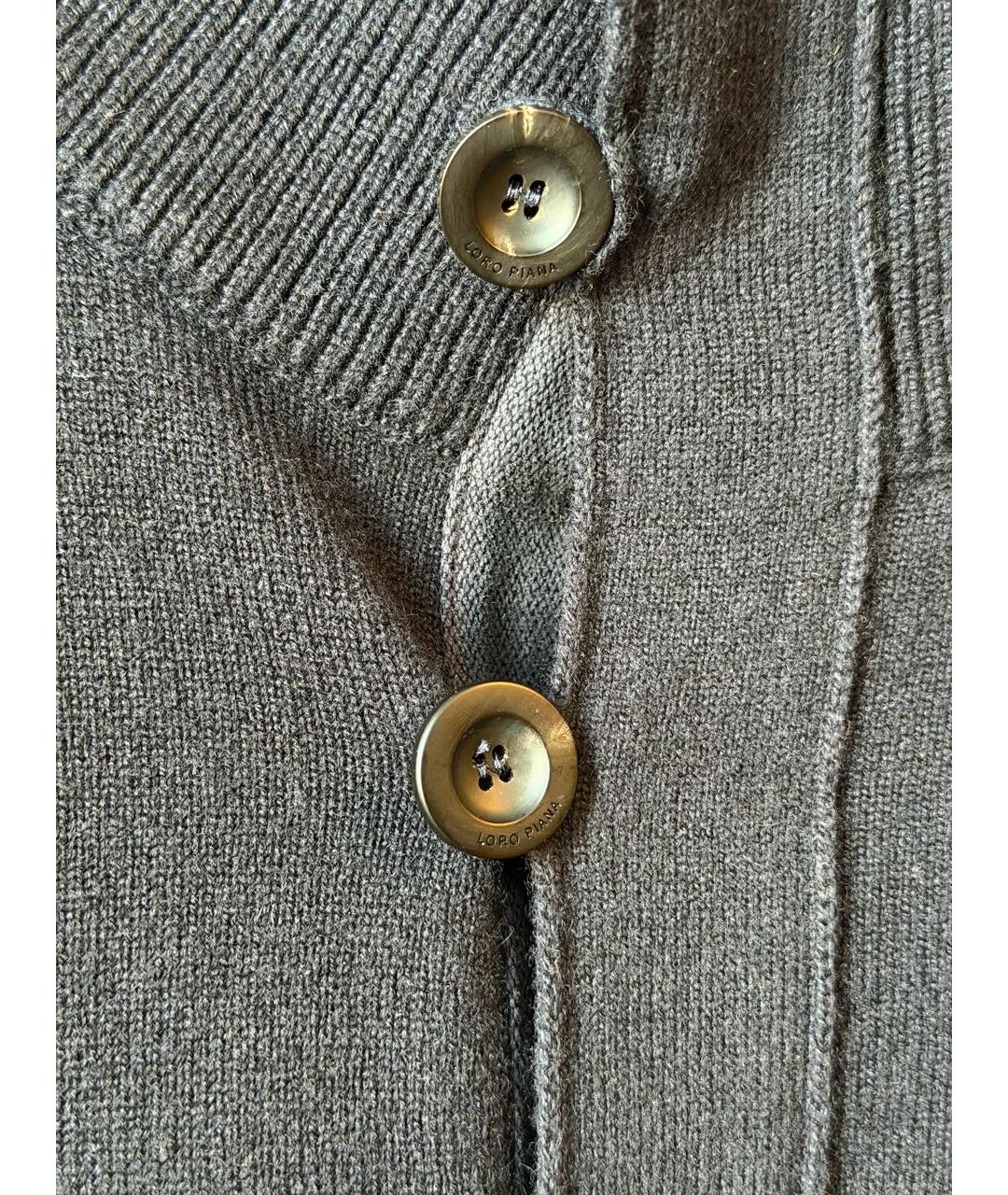 LORO PIANA Темно-синий кашемировый джемпер / свитер, фото 7