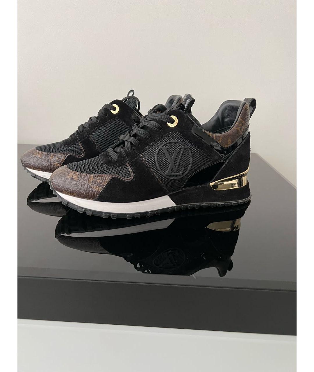 LOUIS VUITTON Черные текстильные кроссовки, фото 6